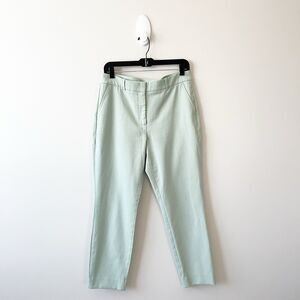 White House Black Market Elle Slim Dress Pants Mint Green Office Career Size 10